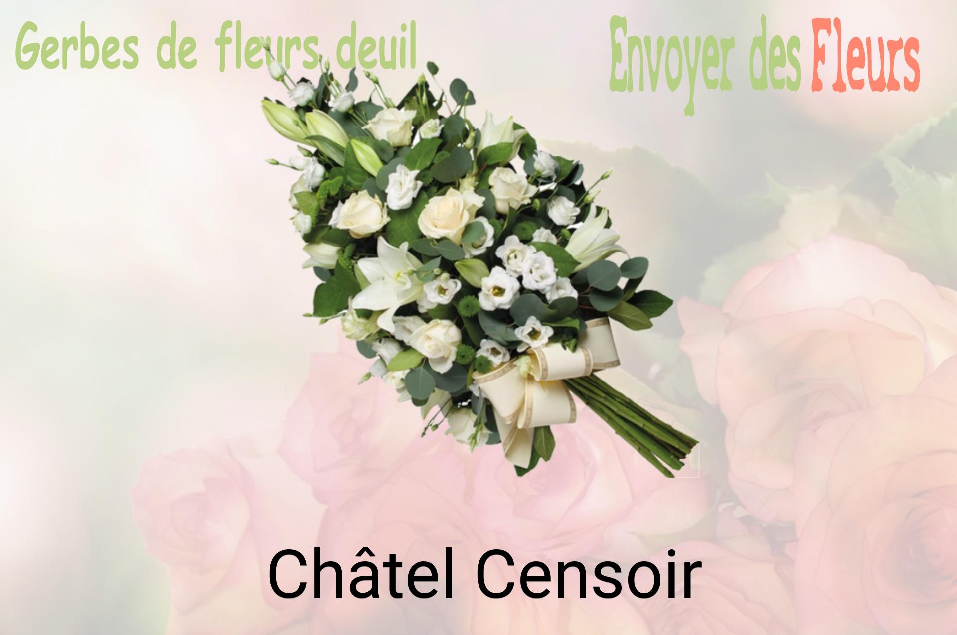Gerbe de fleurs de deuil livrée à Châtel-Censoir